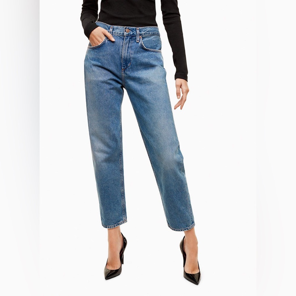 Agolde X Talula Slouched Peg Jean 100% Cotton Pacific Wash 27